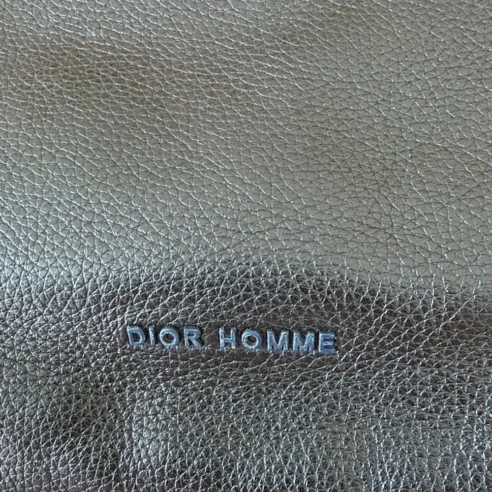 Dior Homme Black Leather Backpack